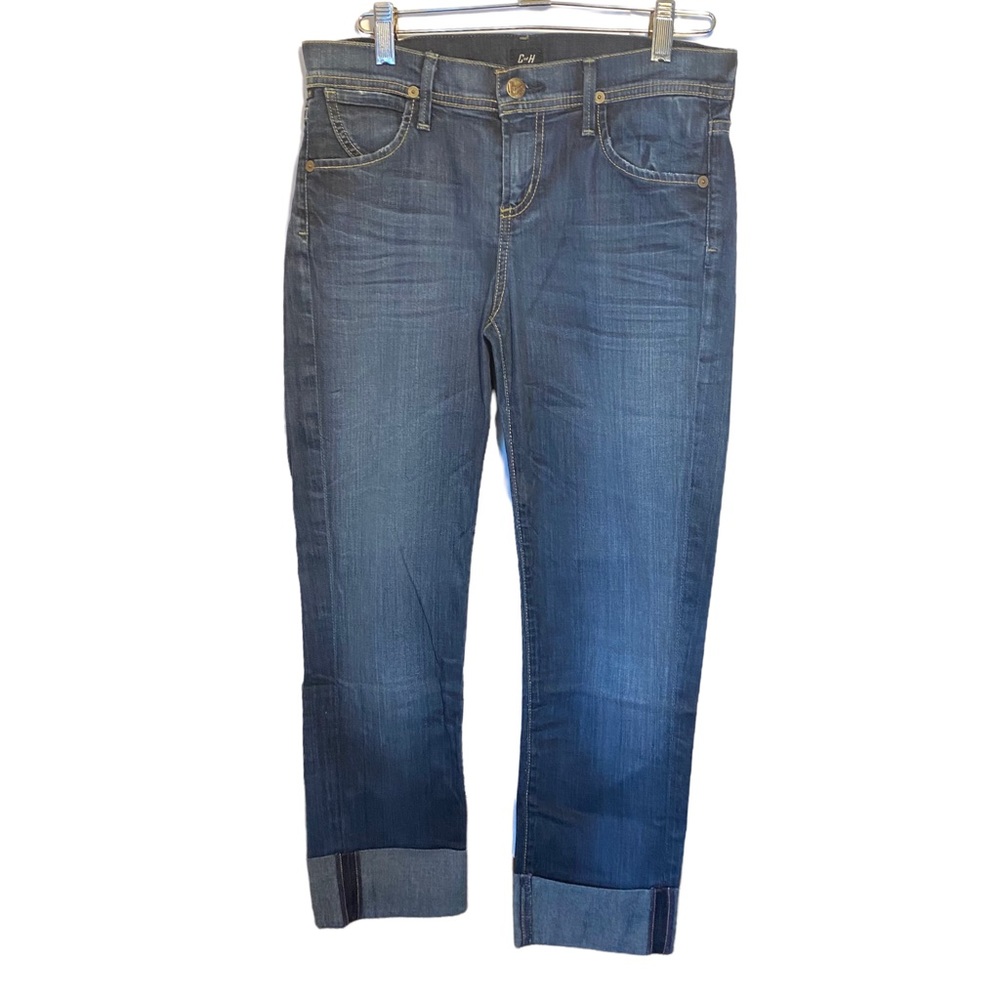 Citizens Of Humanity Women Sz 26 Dani Cropped Cuffed Straight Leg Med Wash Jeans